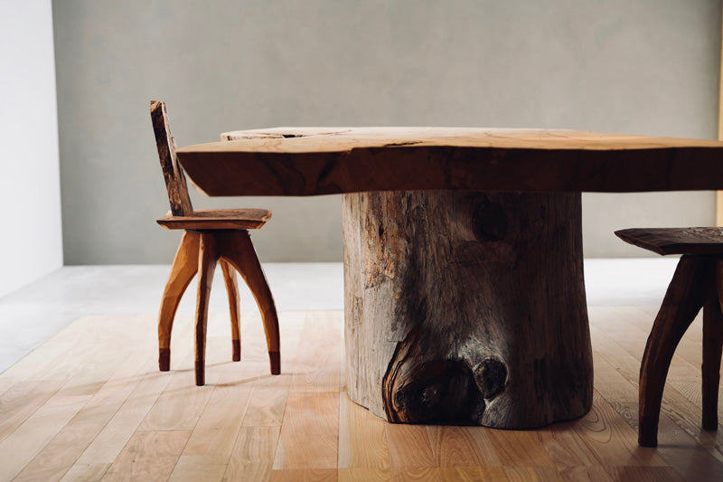 清水銘木が空間を創り出す